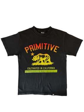 Primitive Apparel Cultivated In California Bear Graphic T-Shirt Black Small